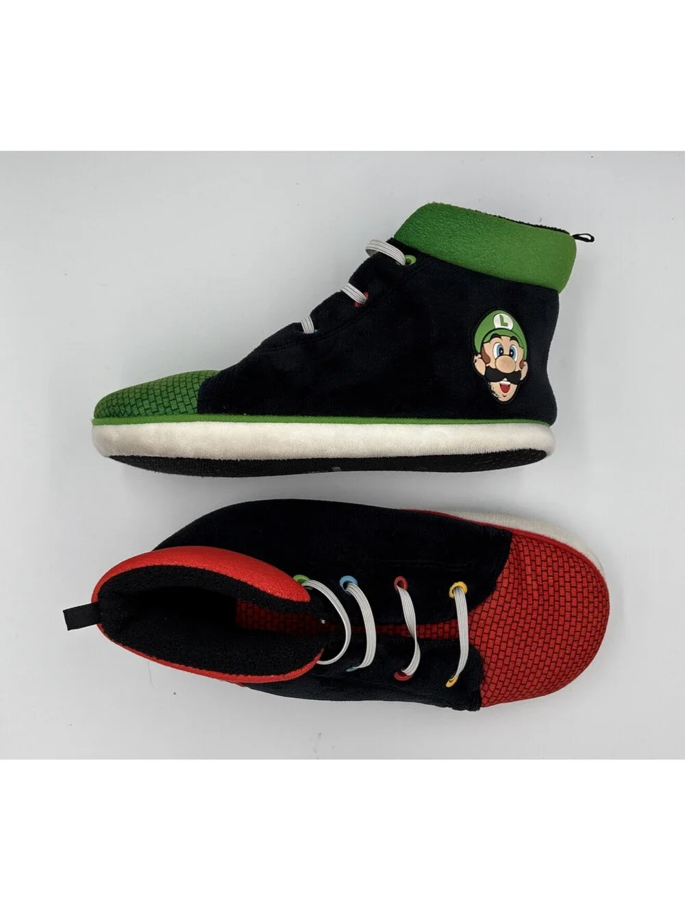 Ground Up Nintendo Super Mario Luigi Slippers Youth 4/5